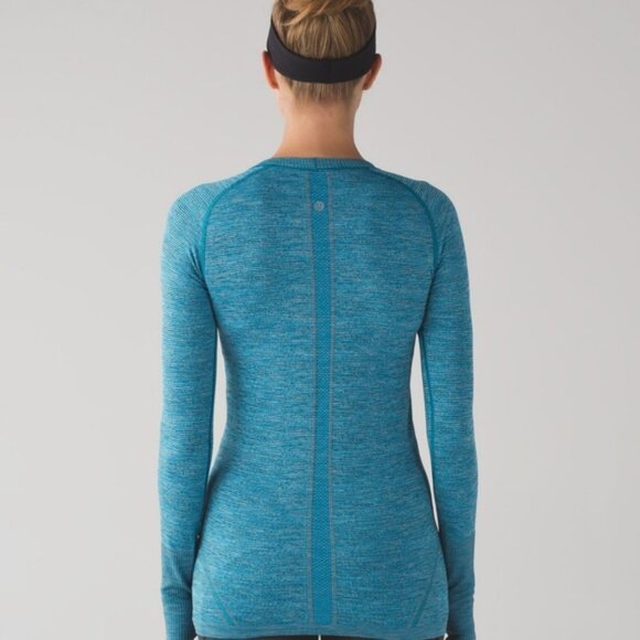 Lululemon Swiftly Tech Long Sleeve Crew Indian Ocean / Black - Picture 3 of 11
